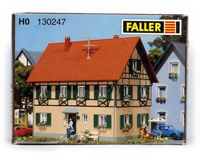 FALLER 130247 HO H0 HALF-TIMBERED TWO FAMILY HOUSE Maison deux families à colom.