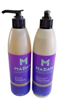 Madam by Madam C.J. Walker REVIVE & RESET Shampoo + Conditioner 12 FL OZ