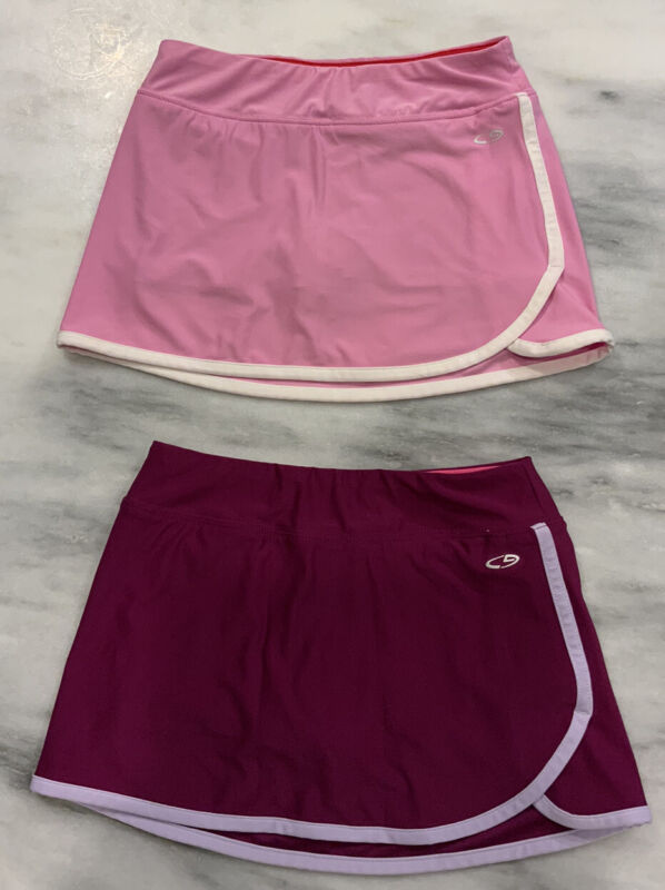 C9 champion Girls Set of 2 Athletic Skorts  - Purple & Pink - Size S (6-6X)