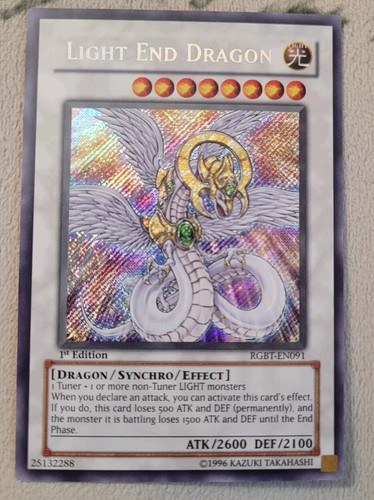 Light End Dragon RGBT-EN091 Secret Rare 1st Edition Yugioh