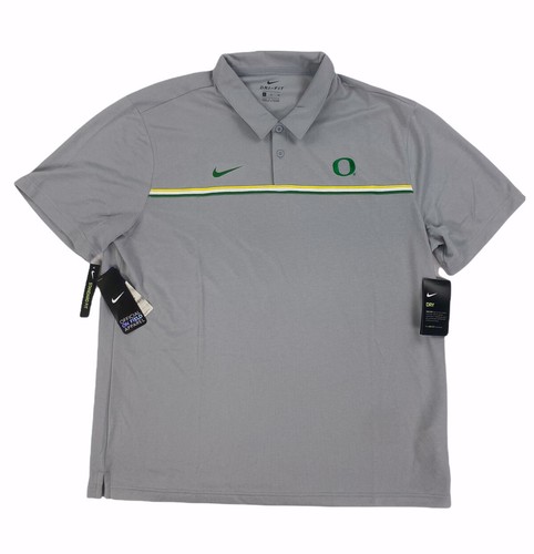НОВАЯ рубашка поло с коротким рукавом Nike Oregon Ducks On Field Dri-Fit, серая мужская, размер XL