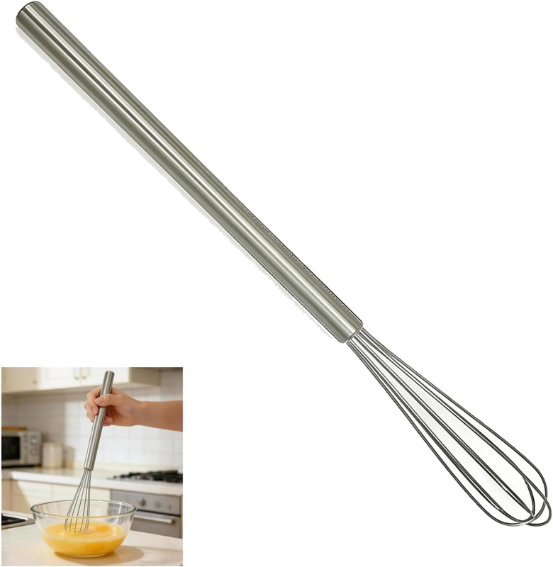 Stainless Steel Mini Whisk, Rust Proof, High Performance Kitchen Tool for Egg Be