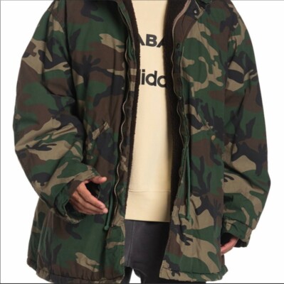 Yeezy Season 5 Camo Military Parka Jacket Medium with Garment Bag