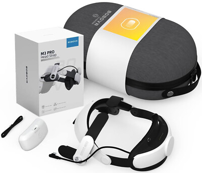 BOBOVR M3 Pro Battery Pack Head Strap with Carrying Case Comb For Meta Quest 3