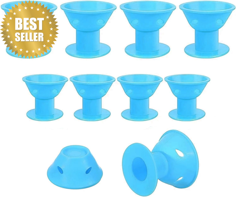 10PCS Magic Hair Rollers & Heatless Hair Curlers for Overnight Curls - No Heat S