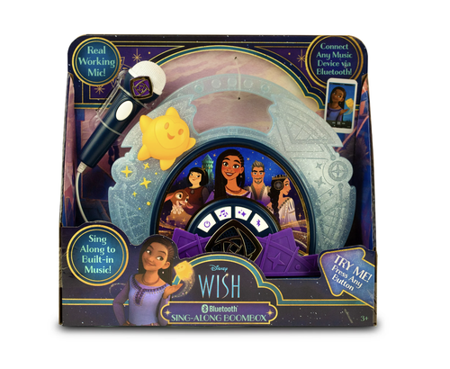 Disney 100 Wish Sing Along Boombox Built-In Music New with