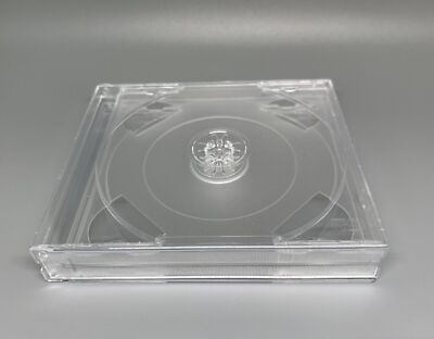 NEW HIGH QUALITY 23MM TRIPLE CD (3 CD) JEWEL CASE WITH CLEAR TRAY, GF3 (U48)