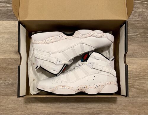 Nike Air Jordan 6 Rings White Confetti Splatter 322992-100 Nike Air Jordan 6 Rings White Confetti Splatter 322992-100