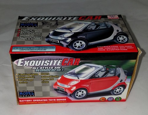Battery Operated Music Bump & Go Exquisite Car  Emulate Model Series Red