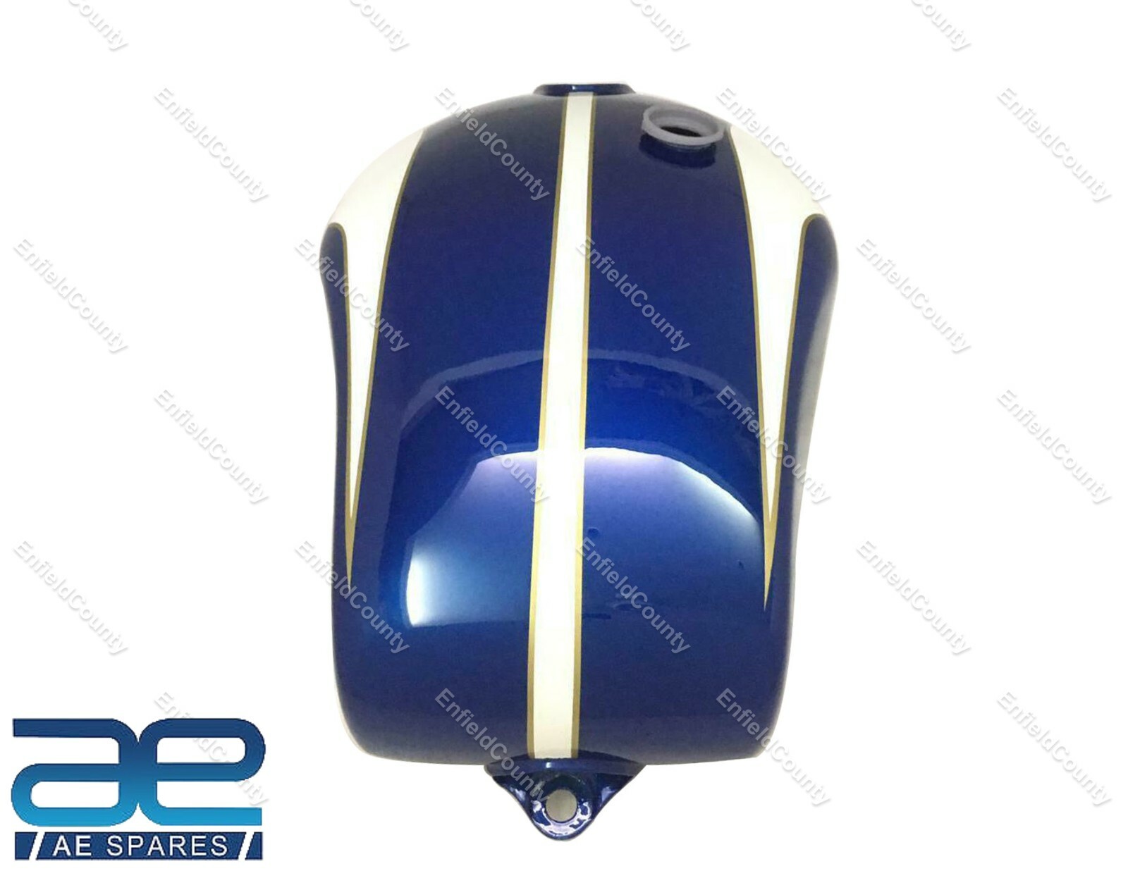 Fits Triumph T160 Trident Blue And Cream Painted Fuel Petrol Gas Tank