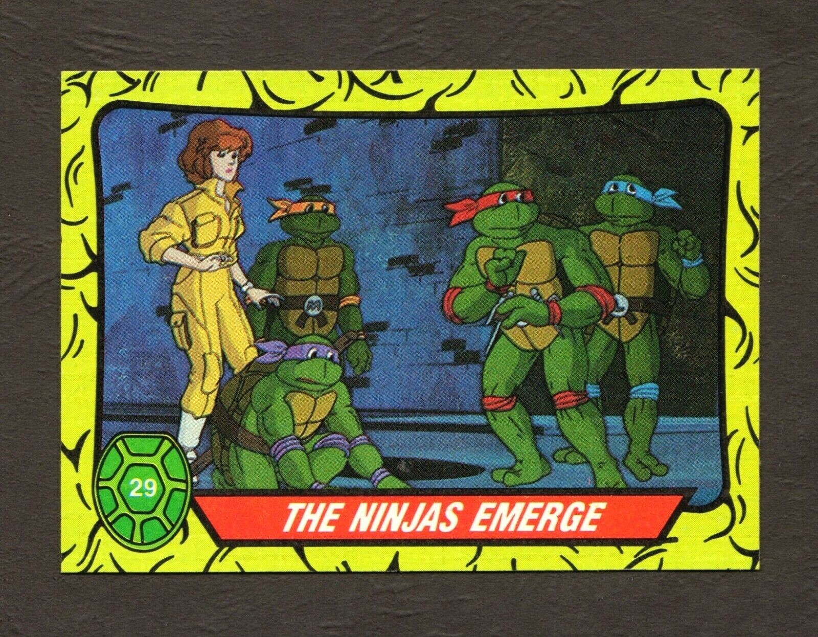 89 TEENAGE MUTANT NINJA TURTLES タートルズカード 1989 Topps Teenage Mutant Ninja Turtles TMNT Card LEONARDO