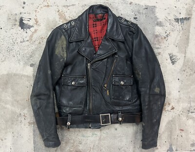 VTG 40s Harley Davidson Cycle Champ Horsehide Leather D VTG 40s Harley Davidson Cycle Champ Horsehide Leather D
