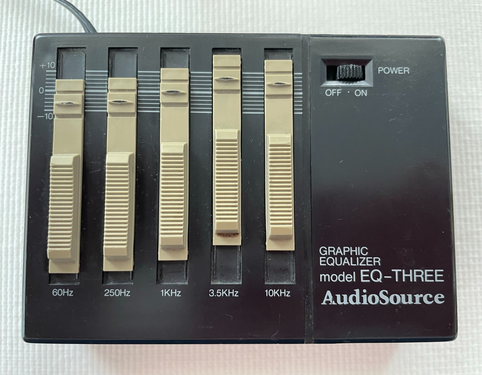 Collectors Vintage 1980's AudioSource EQThree Portable Equalizer for