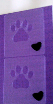 2 x dog paw face painting stencils reusable many times Alsatian German Shepherd