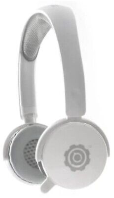 Headset Games Headphones With Built-in   Microphone, Standard 3.5 mm Jack White