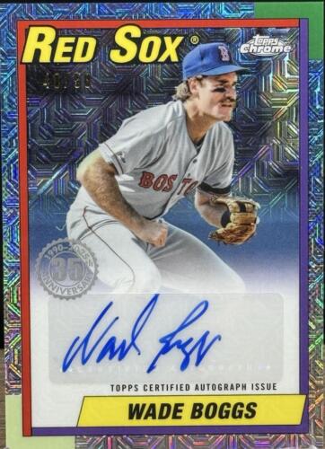 2025 Topps Series 1 Wade Boggs #T90-7 1990 Topps Baseball 2025 Topps Series 1 Wade Boggs #T90-7 1990 Topps Baseball