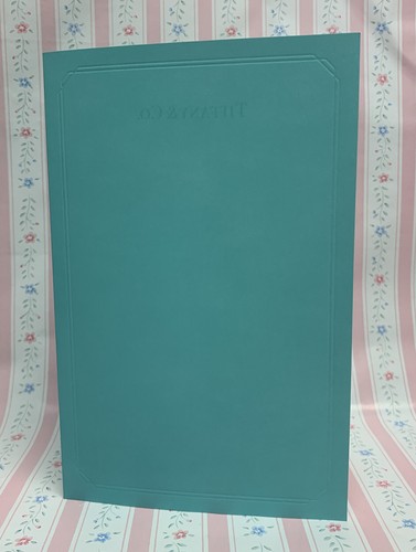 Blank Authentic Tiffany & Co. Diamond Quality Plain Certificate Card