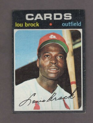 1971 TOPPS BB #625 LOU BROCK/CARDINALS EX/EX+