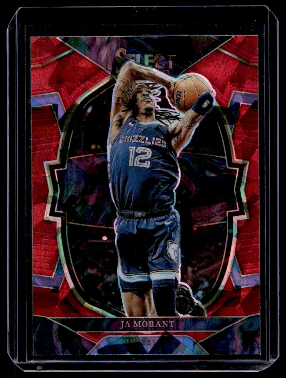 2022-23 Panini Select Ja Morant Red Cracked Ice Prizm 2022-23 Panini Select Ja Morant Red Cracked Ice Prizm
