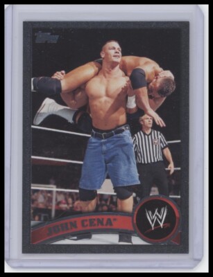 2011 Topps WWE #1 John Cena Black #/999