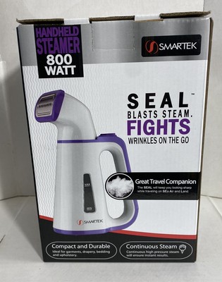 Smartek Steamer Portable Handheld Fabric Clothes Garment Compact Travel White