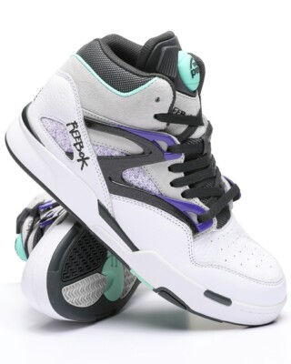 Reebok Pump Omni Zone 2 Men's US 13 White Gray Purple MInt Black 