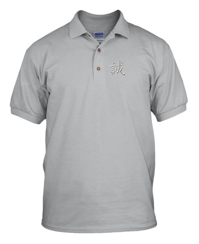 JAPANESE TRUTH Embroidery Embroidered Unisex Adult Golf Polo