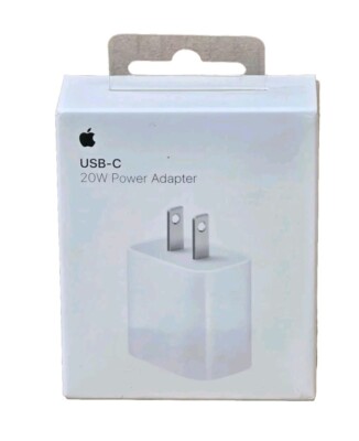 GENUINE Apple USB-C 20W Power Adapter iPhone wall charger - NIOB