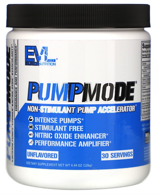 EVLution Nutrition, PumpMode, Non-Stimulant Pump Accelerator, 4.44 oz (126 g)