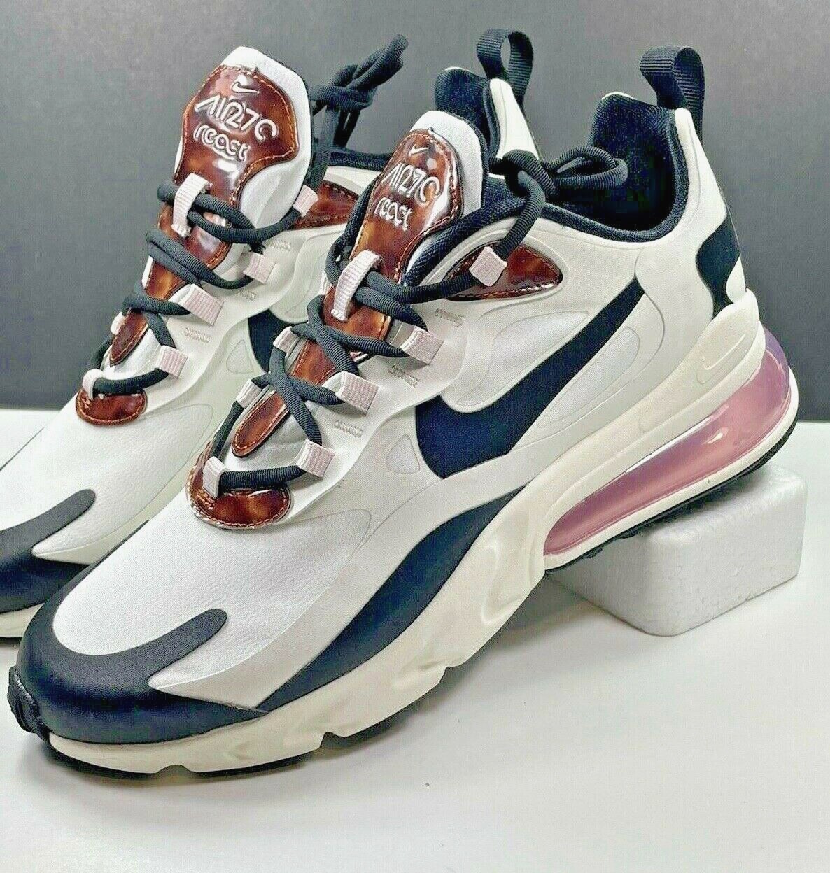 white pink and blue air max 270 react