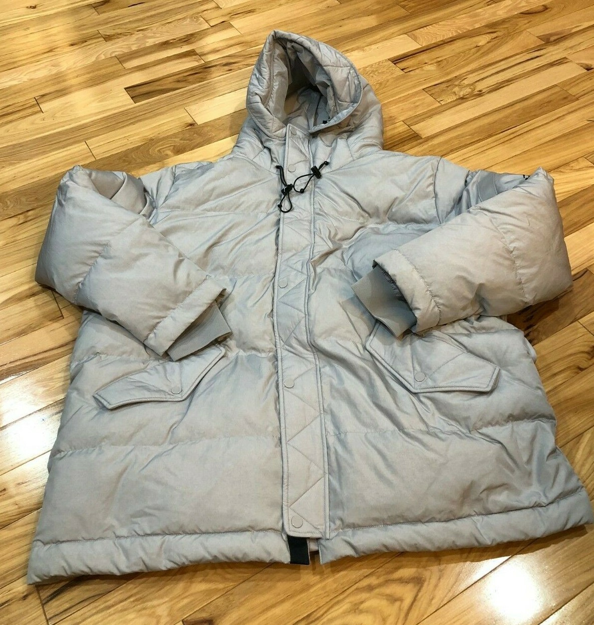 Nike Air Jordan Wings Down Parka Atmosphere Grey Black BQ4170-059 Men's XXL:  купить с доставкой из США, цена 22 933 руб - (165847990160)