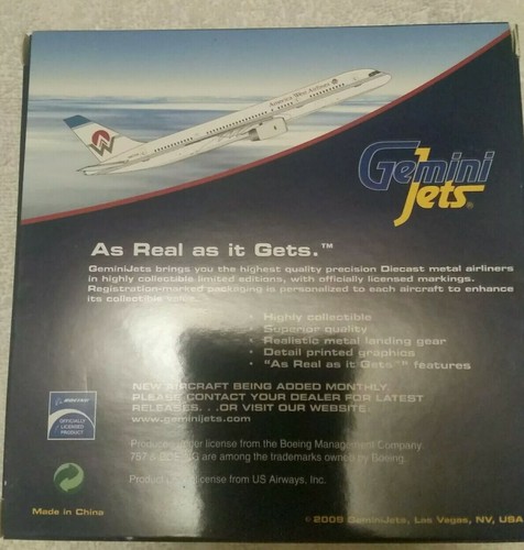 Gemini Jets 1:400 Scale America West Airlines  Boeing 757-200 GJAWE930