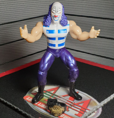 DAVE THE CLOWN Mexican Wrestler Toy 7'' Tall - Juguete de Luchador Mexicano