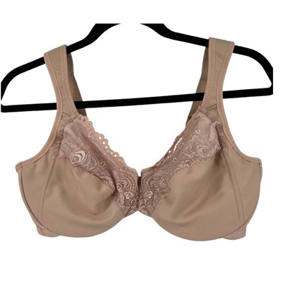 Glamorise Bra 1240 Elegance Comfort Straps Wonderwire size 38D 