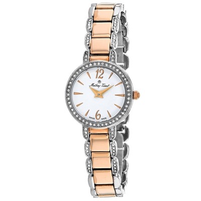 Pre-owned Mathey-tissot Mathey Tissot Womens Fleury White Dial Watch - D6532bi
