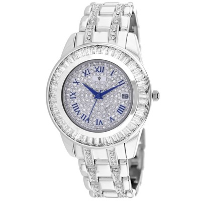 Pre-owned Christian Van Sant Stella Silver Dial Watch Cv0470 Stainless Steel Quartz 30m