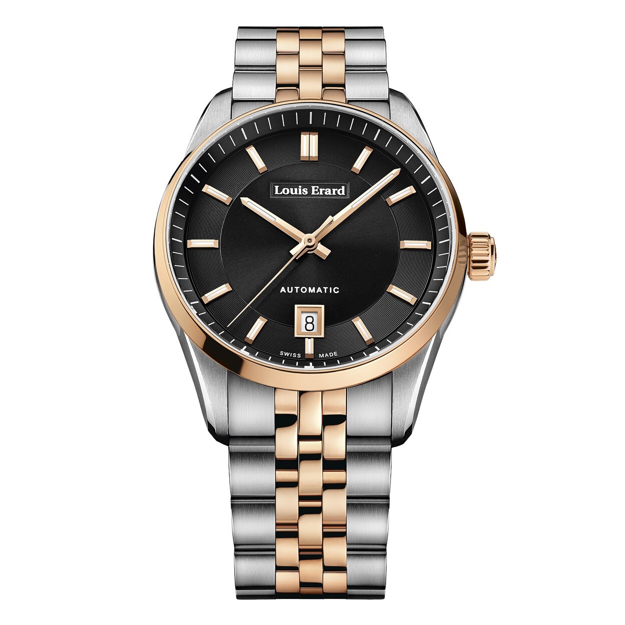 Pre-owned Louis Erard Louiserard Heritage, M, T/t, Blk-d,t/t-b,m A