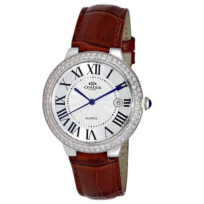 Pre-owned Michael Kors Oniss Womens Glam White Dial Watch - On3322-lsv