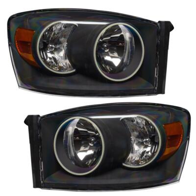 Oracle 8187-504 SMD Pre-Assembled Headlights, Black Bezel, ColorSHIFT(tm) - Simp