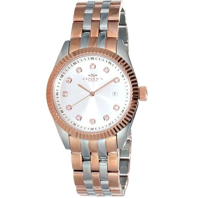 Pre-owned Oniss Womens Royale Silver Dial Watch - On6669-l2tsv
