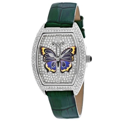 Pre-owned Christian Van Sant Womens Papillon Silver Dial Watch - Cv4870g