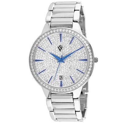 Pre-owned Christian Van Sant Womens Alessia Silver Dial Watch - Cv0292a