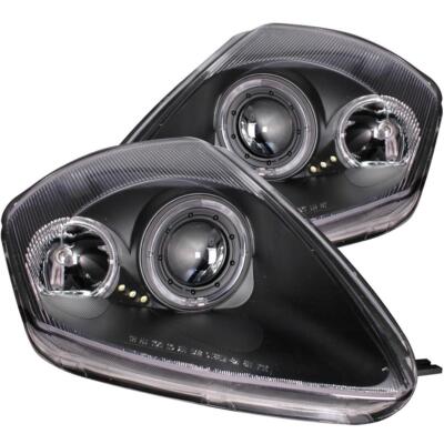 ANZO Projector Headlight Set w/Halo Fits 2000-2003 Mitsubishi Eclipse