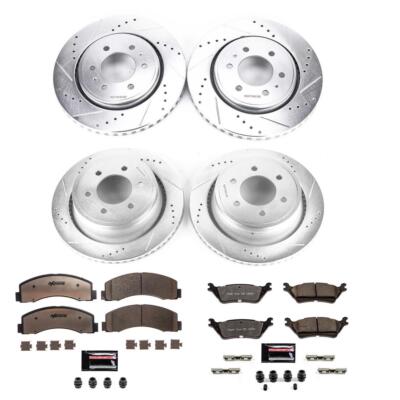 PowerStop K6268-36 Z36 Truck and SUV Carbon-Fiber Ceramic Brake Pad and Drilled