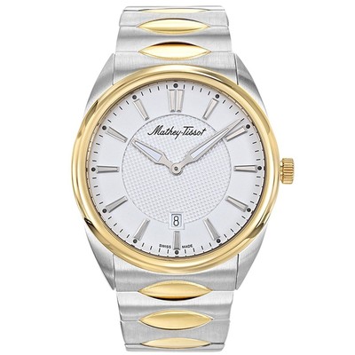Pre-owned Mathey-tissot Mathey Tissot Mens Classic White Dial Watch - H791bi