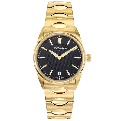Pre-owned Mathey-tissot Mathey Tissot Womens Classic Black Dial Watch - D791pn
