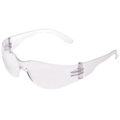 Radians Clear Safety Glasses Scratch Resistant Wraparound One Size Mirage