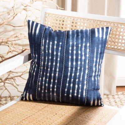SAFAVIEH Laurena Pillow | Navy / Creme |