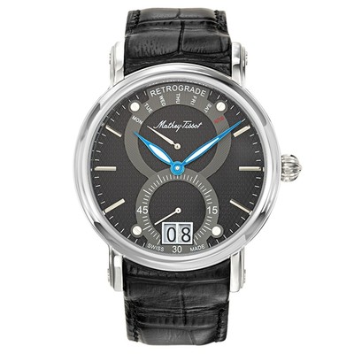 Pre-owned Mathey-tissot Mathey Tissot Mens Retrograde 1886 White Dial Watch - H7022an