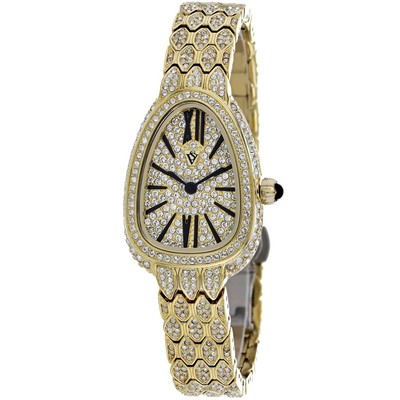 Pre-owned Christian Van Sant Womens Bella Gold Dial Watch - Cv4601